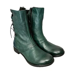 Scarpe di Maremma Stivaletto Petrolio In Pelle Tuffata Camarri 1916*Donna Stivali