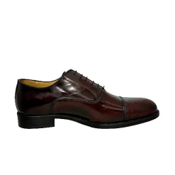 Scarpe di Maremma Stringata Abrasivata Bordeaux Con Spunterbo Cucita Blake*Uomo Stringate