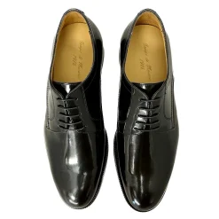 Scarpe di Maremma Stringata Artigianale Abrasivata Nera Cucita Blake*Uomo Stringate