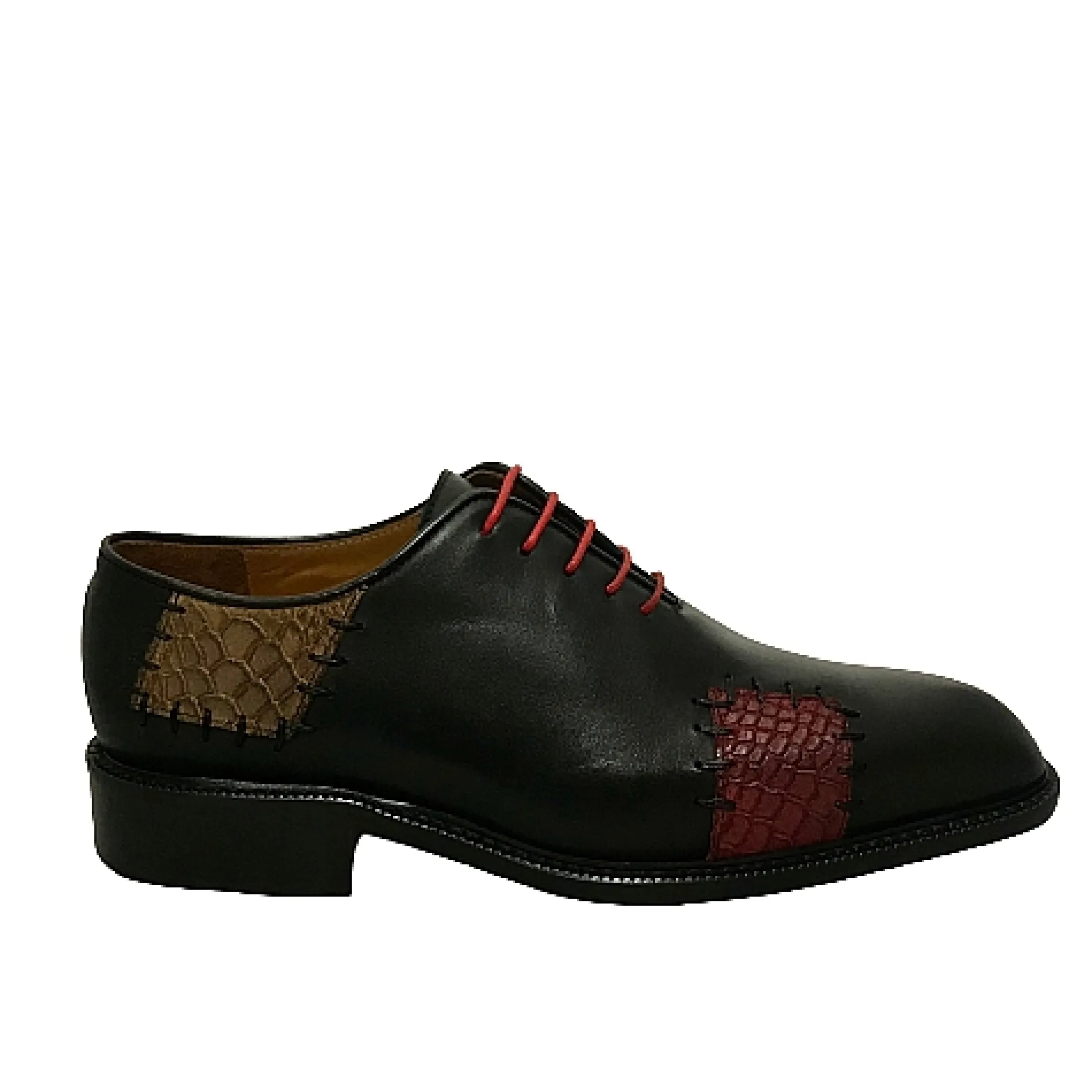Scarpe di Maremma Stringata Artigianale Con Toppe Cucite*Uomo Stringate