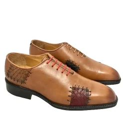 Scarpe di Maremma Stringata Artigianale Con Toppe Cucite*Uomo Stringate