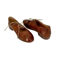Scarpe di Maremma Stringata Artigianale In Pelle Tuffata Cuoio Camarri 1916*Donna Scarpe Stringate