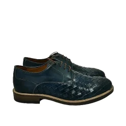 Scarpe di Maremma Stringata Artigianale Intrecciata Blu*Uomo Stringate