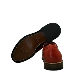 Scarpe di Maremma Stringata Artigianale Intrecciata Rossa*Uomo Stringate