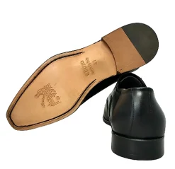 Scarpe di Maremma Stringata Artigianale Nera Cucita Blake*Uomo Stringate