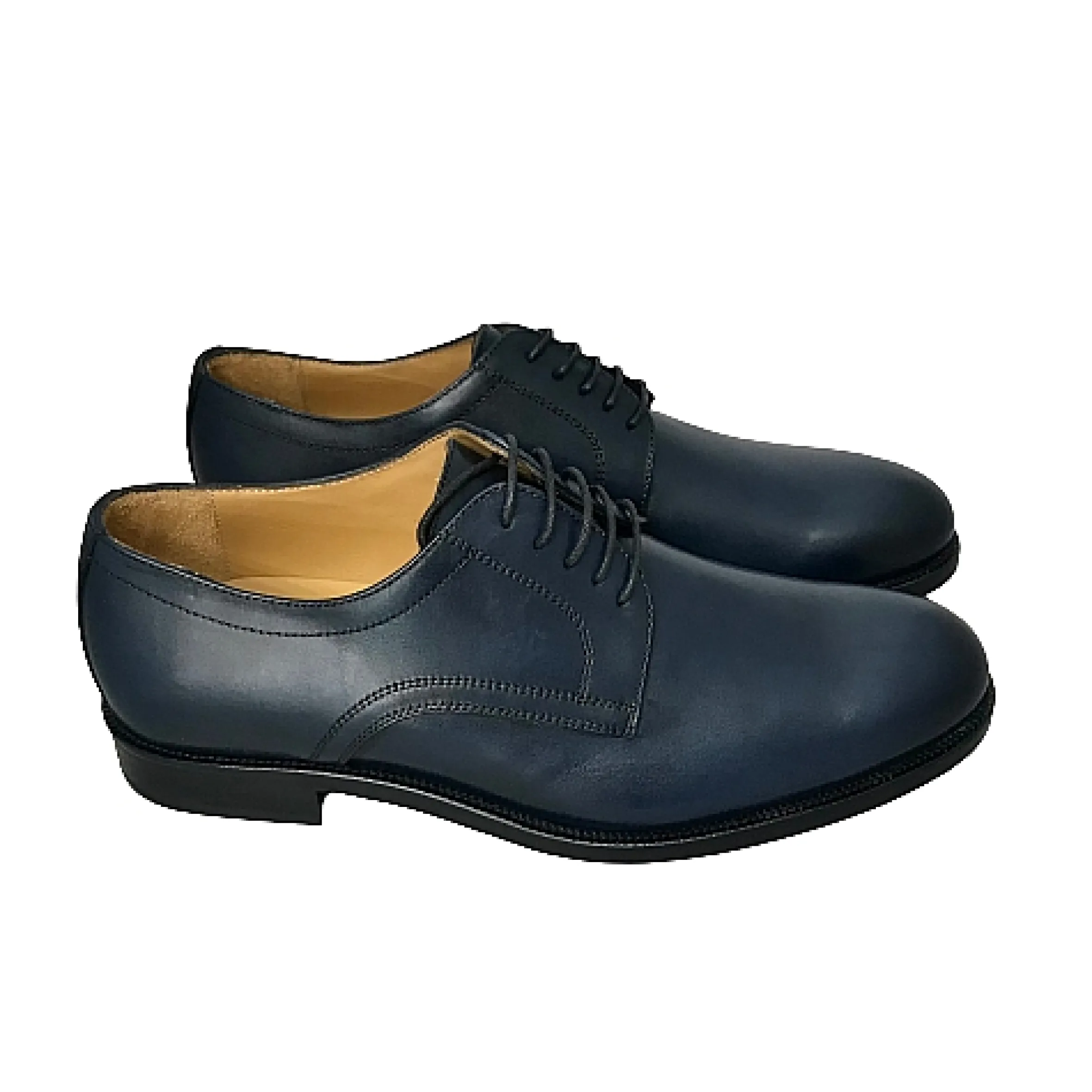 Scarpe di Maremma Stringata Blu Liscia*Uomo Stringate