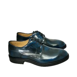 Scarpe di Maremma Stringata Blu Semi Lucida Sfumata*Uomo Stringate
