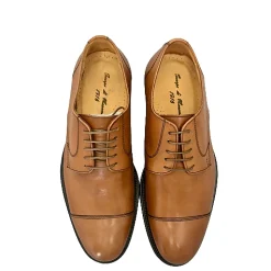 Scarpe di Maremma Stringata Cuoio Chiaro Con Spunterbo*Uomo Stringate