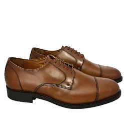 Scarpe di Maremma Stringata Cuoio Scuro Con Spunterbo*Uomo Stringate