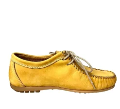 Scarpe di Maremma Stringata Fatta A Mano Positano Gialla*Donna Scarpe Stringate