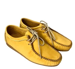 Scarpe di Maremma Stringata Fatta A Mano Positano Gialla*Donna Scarpe Stringate