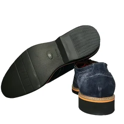 Scarpe di Maremma Stringata In Camoscio Blu*Uomo Stringate