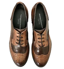 Scarpe di Maremma Stringata In Pelle Bicolore*Donna Scarpe Stringate