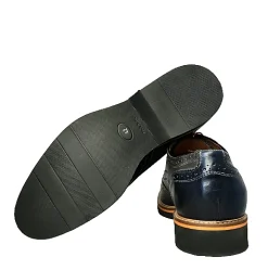 Scarpe di Maremma Stringata In Pelle Blu E Grigia Mod.W*Uomo Stringate