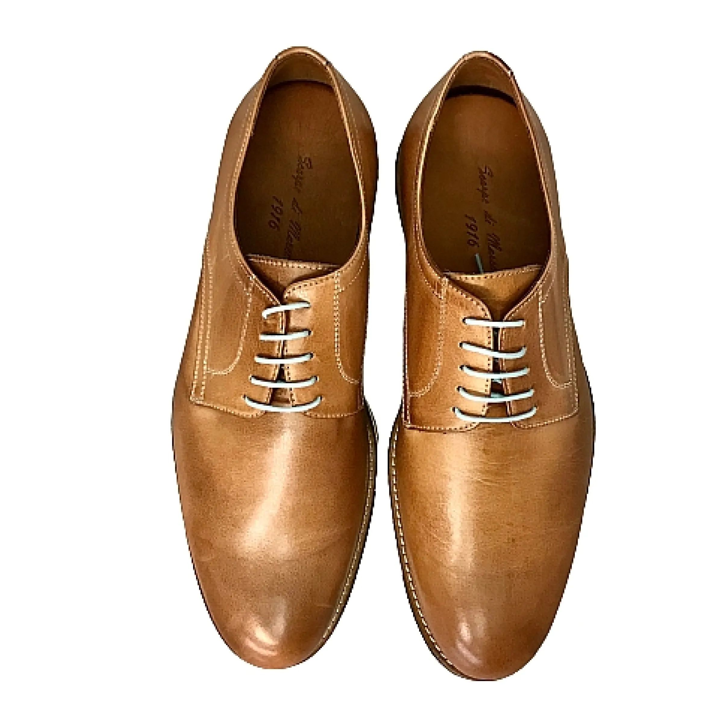 Scarpe di Maremma Stringata In Pelle Cuoio*Uomo Stringate