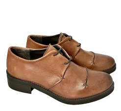 Scarpe di Maremma Stringata In Pelle Cuoio*Donna Scarpe Stringate