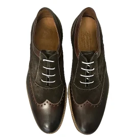 Scarpe di Maremma Stringata In Pelle E Nabuk Testa Di Moro*Uomo Stringate