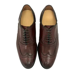 Scarpe di Maremma Stringata In Pelle Fondo Cuoio Duilio Bordeaux*Uomo Stringate