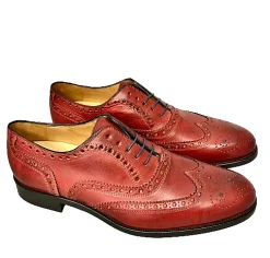 Scarpe di Maremma Stringata In Pelle Fondo Cuoio- Duilio Rossa*Uomo Stringate