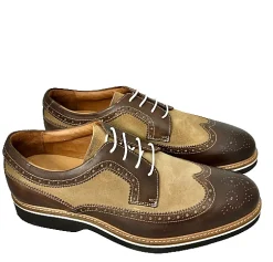 Scarpe di Maremma Stringata In Pelle Testa Di Moro E Nabuk Taupe*Uomo Stringate
