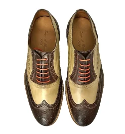 Scarpe di Maremma Stringata In Pelle Testa Di Moro E Taupe*Uomo Stringate