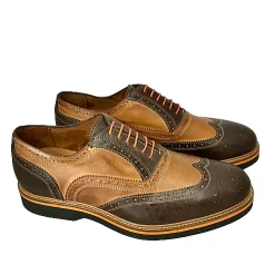 Scarpe di Maremma Stringata In Pelle Testa Di Moro E Cuoio*Uomo Stringate