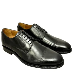 Scarpe di Maremma Stringata Nera Con Spunterbo Cucita Blake*Uomo Stringate