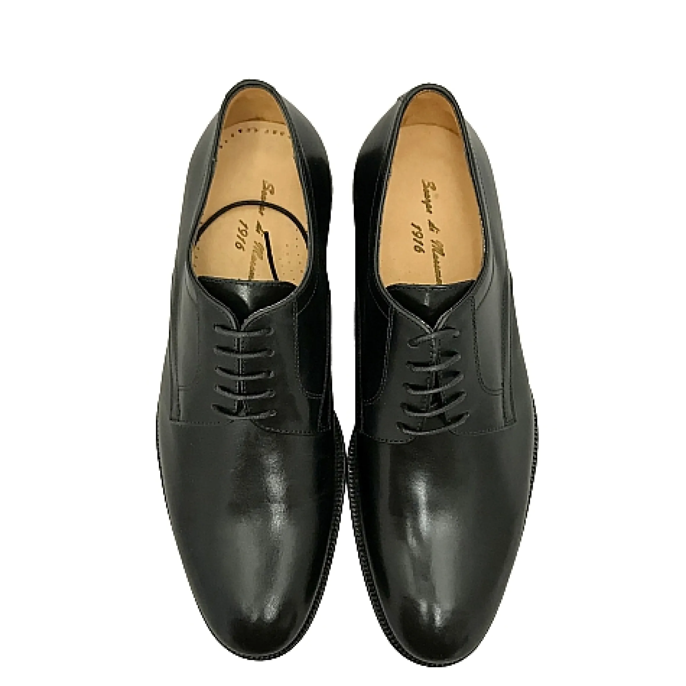 Scarpe di Maremma Stringata Nera Liscia*Uomo Stringate