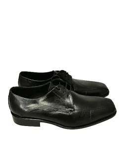 Scarpe di Maremma Stringata Nera Liscia Squadrata*Uomo Stringate