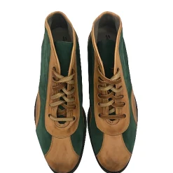 Scarpe di Maremma Tazio In Pelle Cuoio E Camoscio Verde*Uomo Stivaletti