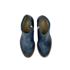 Scarpe di Maremma Tronchetto In Pelle Nabuk Spazzolato Jeans Con Cerniera*Donna Tronchetti