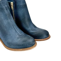 Scarpe di Maremma Tronchetto In Pelle Nabuk Spazzolato Jeans Con Cerniera*Donna Tronchetti