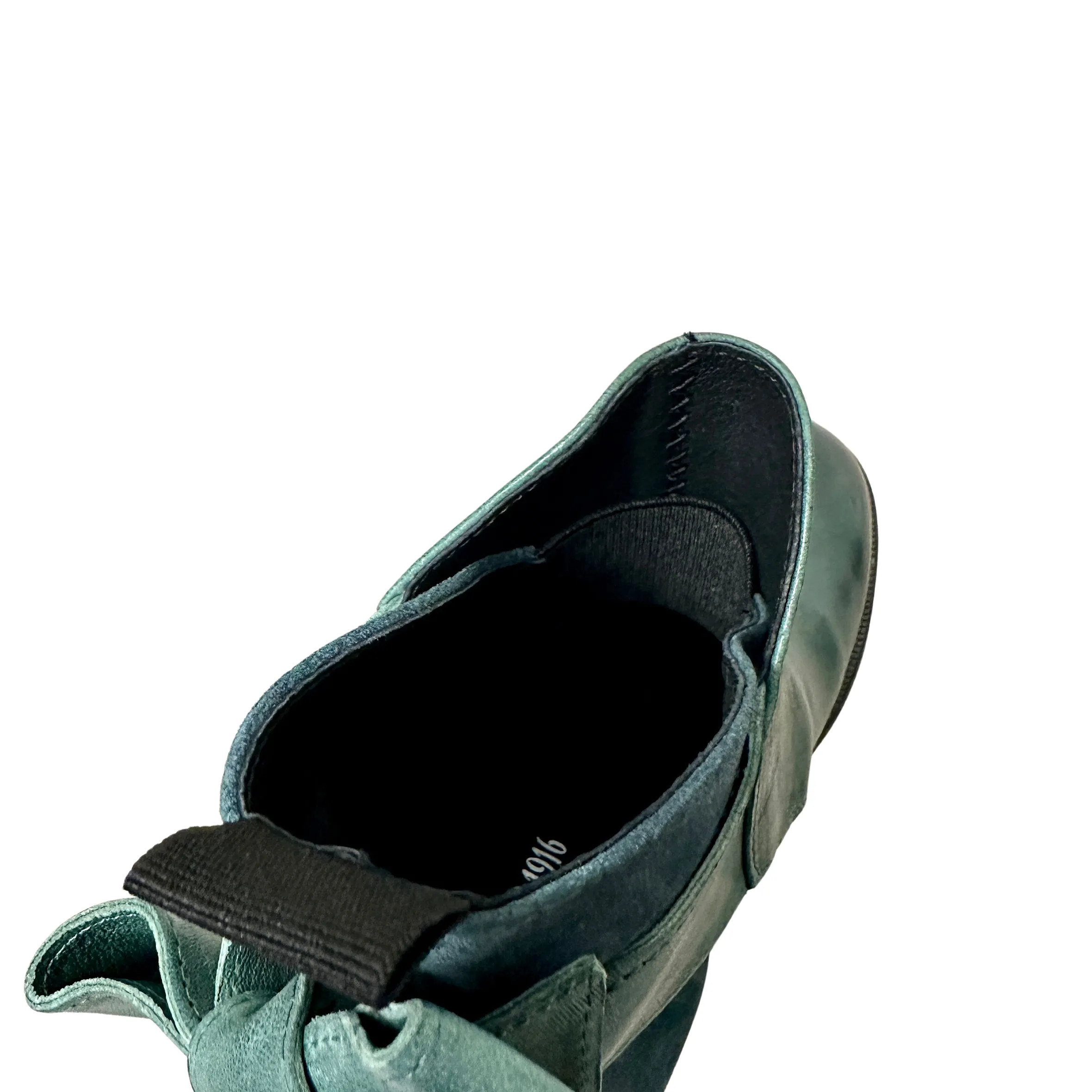 Scarpe di Maremma Tronchetto Petrolio In Pelle Tuffata Camarri 1916*Donna Stivali
