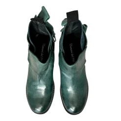 Scarpe di Maremma Tronchetto Petrolio In Pelle Tuffata Camarri 1916*Donna Stivali