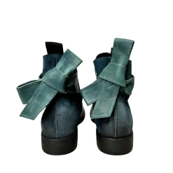 Scarpe di Maremma Tronchetto Petrolio In Pelle Tuffata Camarri 1916*Donna Stivali